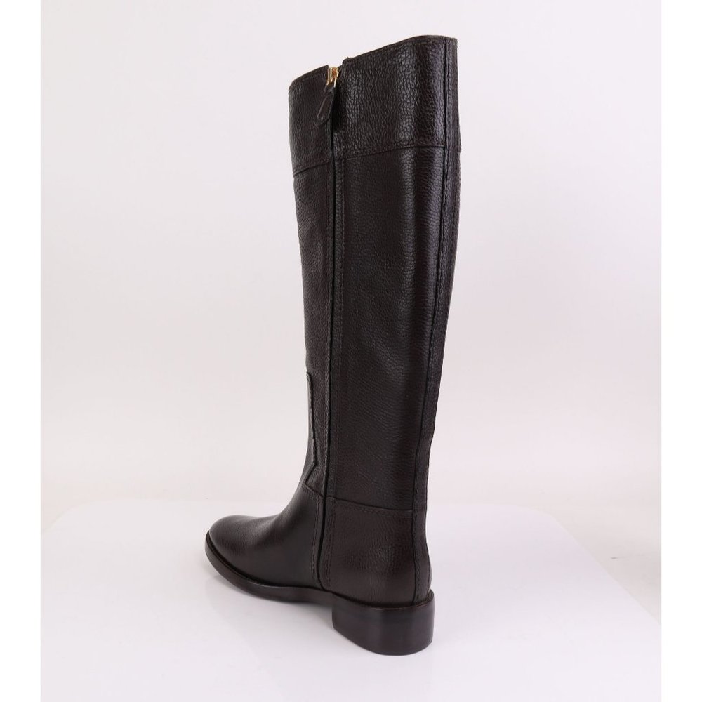 Tory Burch JOANNA Riding Boot Tumbled Leather in Coconut  8.5, 9 $595+ - Picture 5 of 7